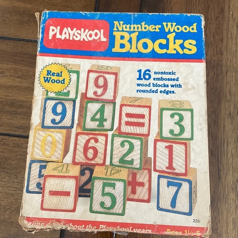 Playschool vintage wood blocks